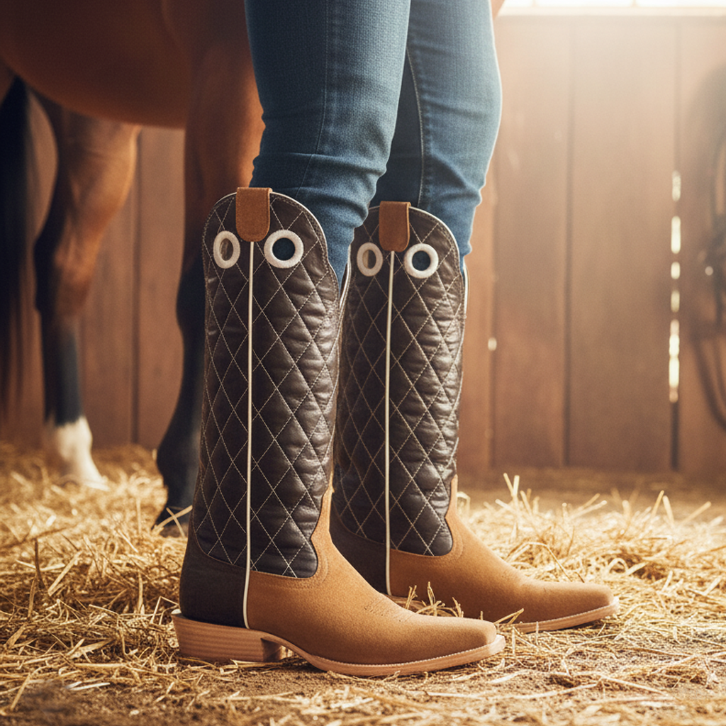 Tall boots side view